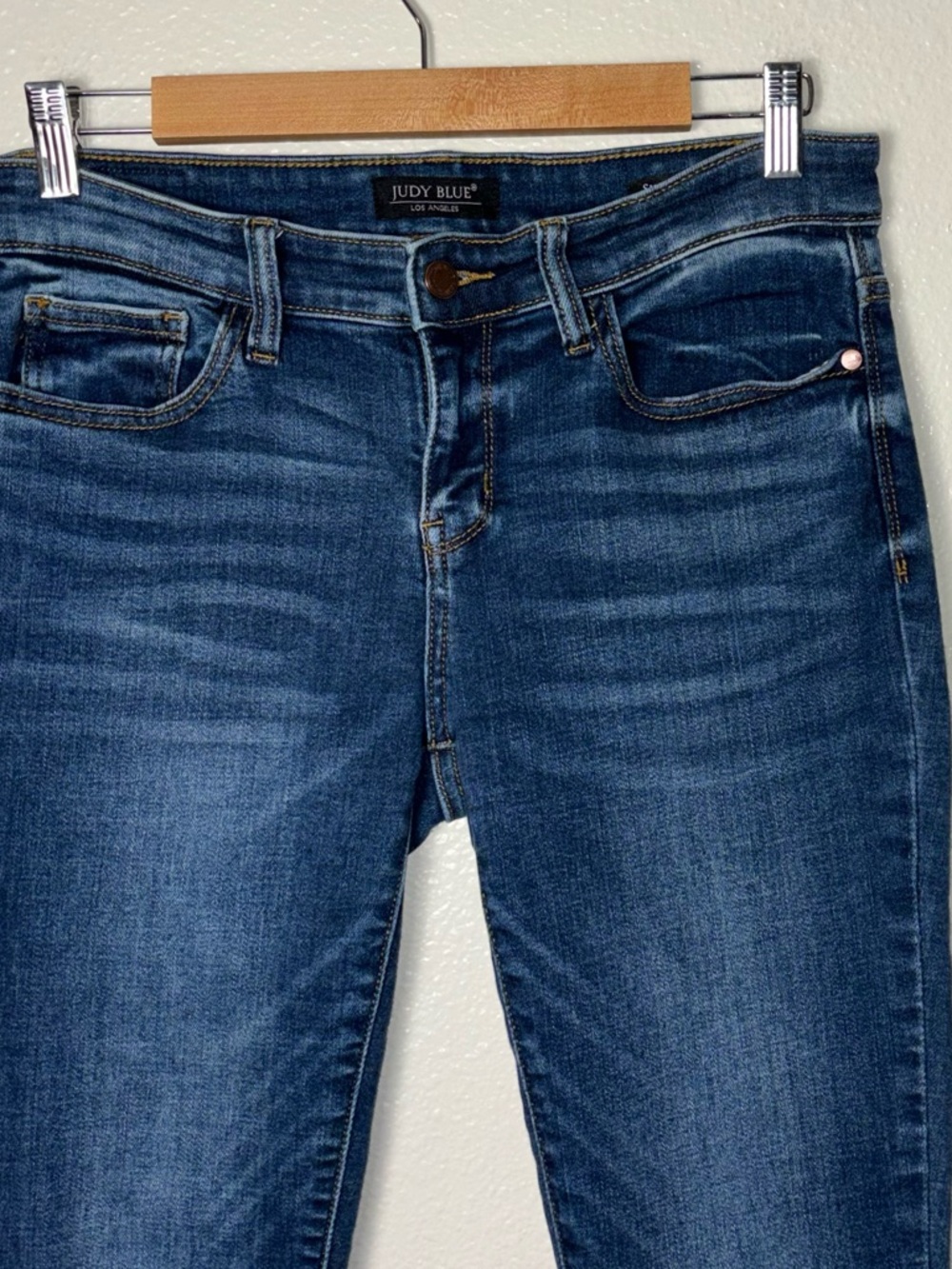 Judy Blue Bristol Sienna Handsand Skinny Jeans Medium Wash Woman's 9 JB82106MD - Picture 7 of 16